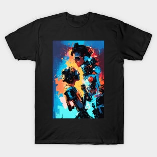 night city cyberpunk, cyberpunk art, neon art v34 T-Shirt